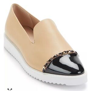 Karl Lagerfeld Tan and Black Loafers